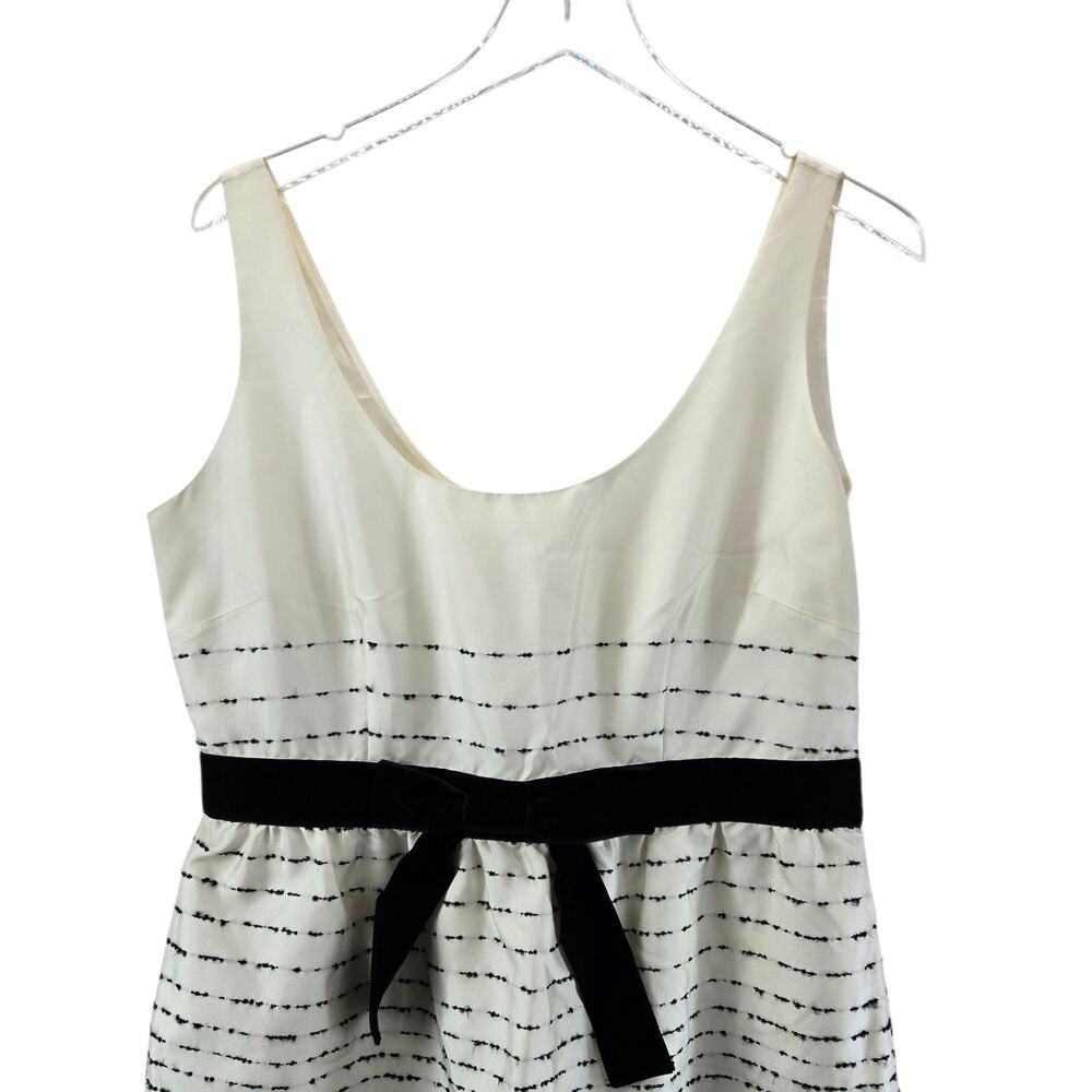 Kate Spade Dress Womens 10 Be Dazzled Cream Black Ombre Embroidered Sleeveless‎ - Picture 4 of 12